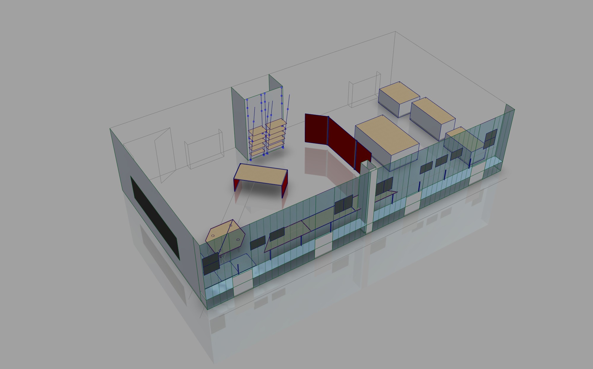 Atelier Interior-Visualisierung