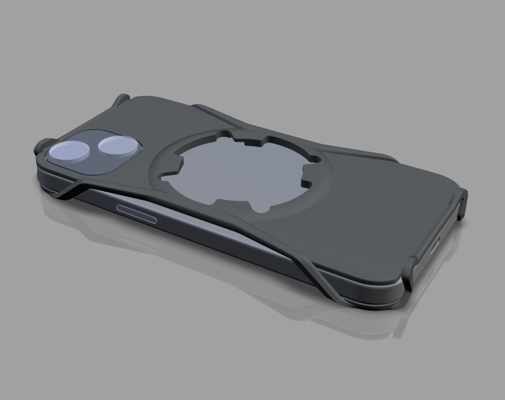 iPhone Bumper mit Adapterflansch – Design